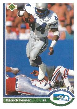 Derrick Fenner Seattle Seahawks 1991 Upper Deck NFL #139